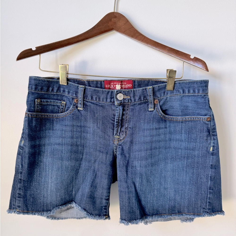 Lucky Brand lower rise jean shorts